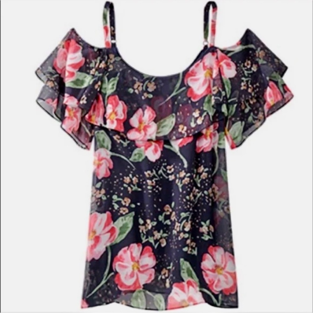 CAbi Fairytale Cold-Shoulder Blouse - Picture 3 of 6